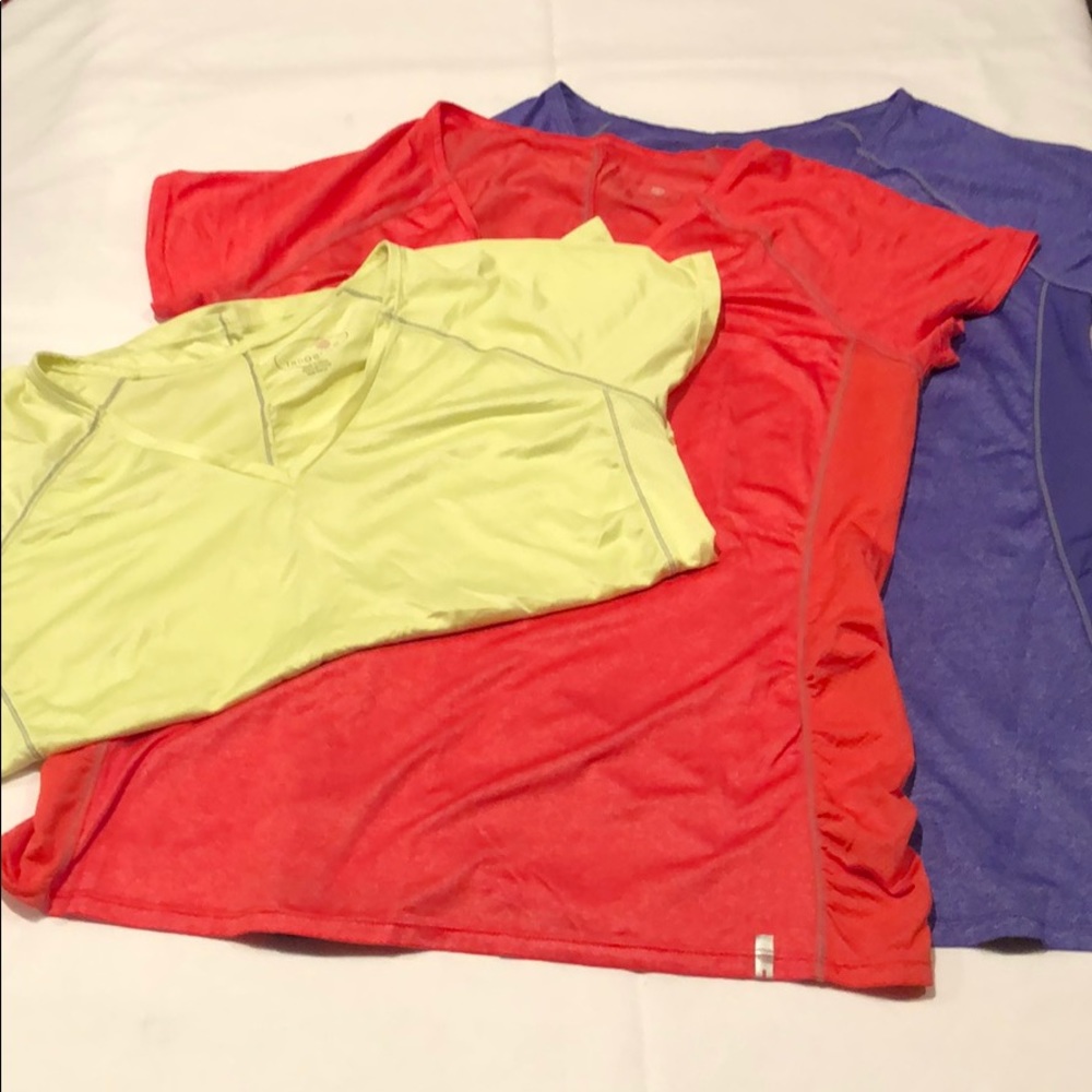 Three athletic tops